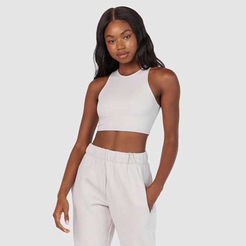Lounge Underwear 365 Second Skin Racerback Top Stone | WI5037642
