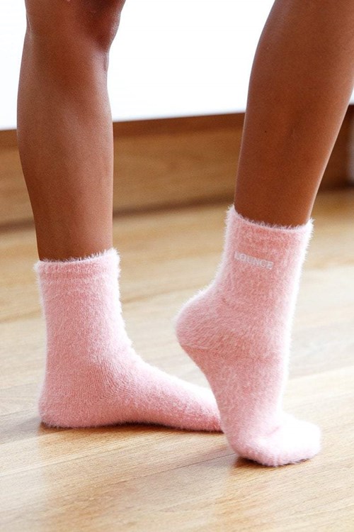 Lounge Underwear Embroidered Lounge Toastie Socks Rosa | HZ7412580