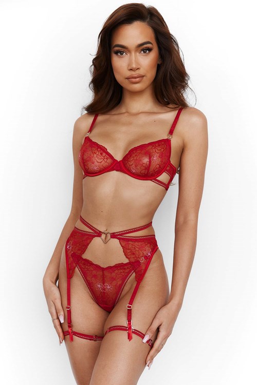 Lounge Underwear Gabriella Intimates Set Bordeaux | ZN5104362