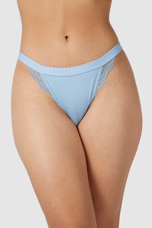 Lounge Underwear Gerippt Briefs Blau | RY4189702