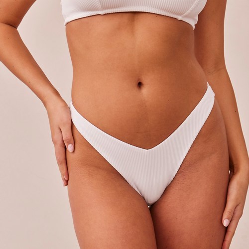 Lounge Underwear Gerippt Triangle Briefs Weiß | BD5803617