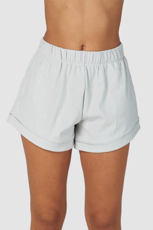 Lounge Underwear Luxury Embossed Pajama Shorts Frost | SQ6592184
