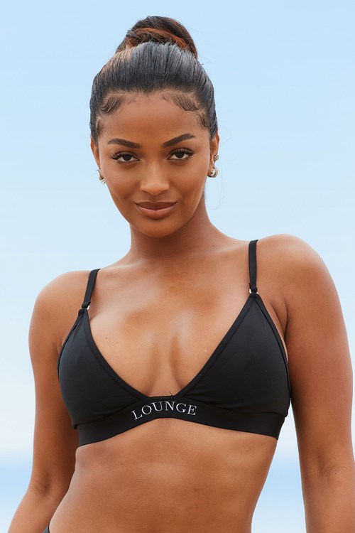 Lounge Underwear Miami Triangle Bikini Set Schwarz | GW9215487