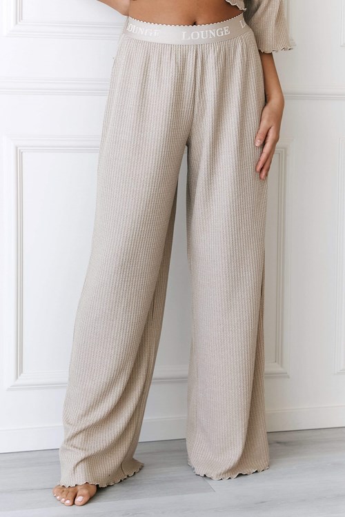 Lounge Underwear Soft Waffle Pajama Trousers Mink | PZ3489620
